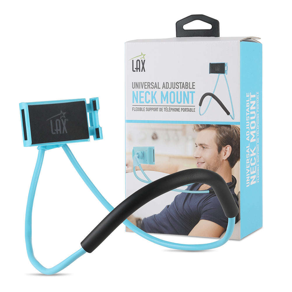 Neck support with cell phone holder